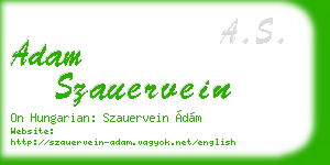 adam szauervein business card