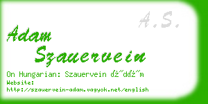 adam szauervein business card